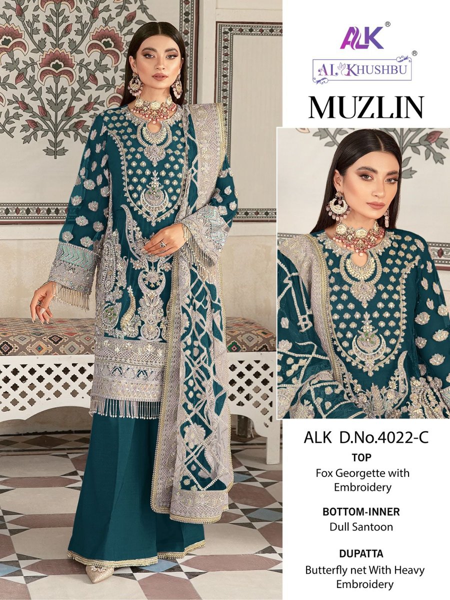 AL Khushbu Muzlin 4022 Colors 5