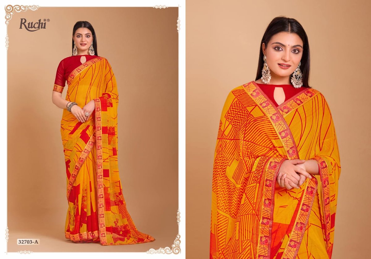 RUCHI SAREE VANILLA 32701-A TO 32706-B 5