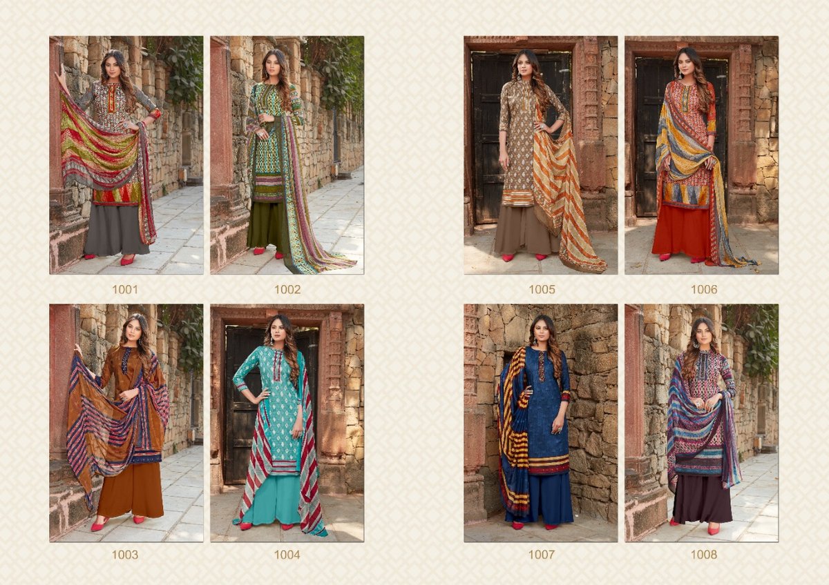 Anita Silk Mills Patola 1001-1008 Series 9