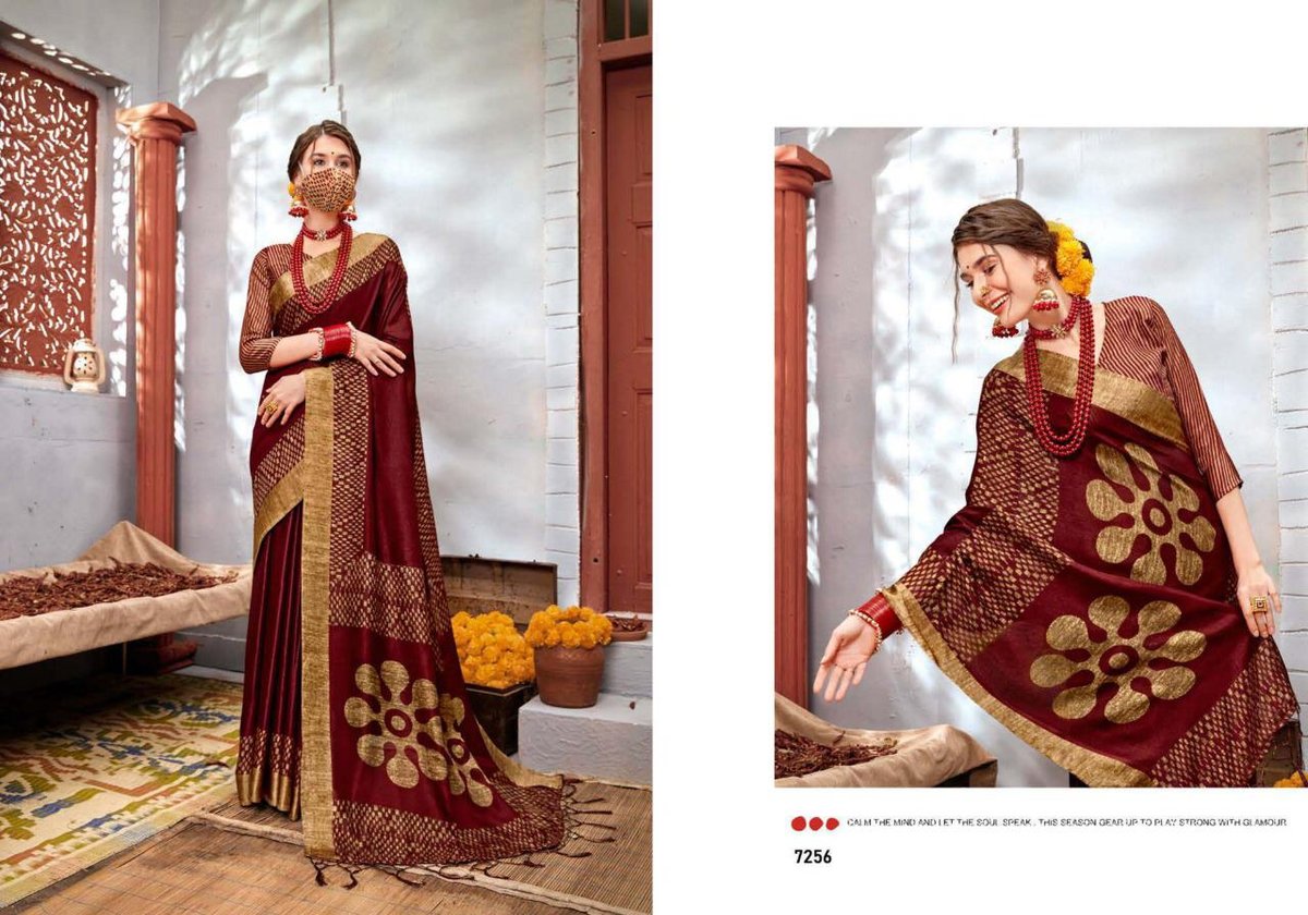 5D Designer Linen Silk 7251-7260 Series 6