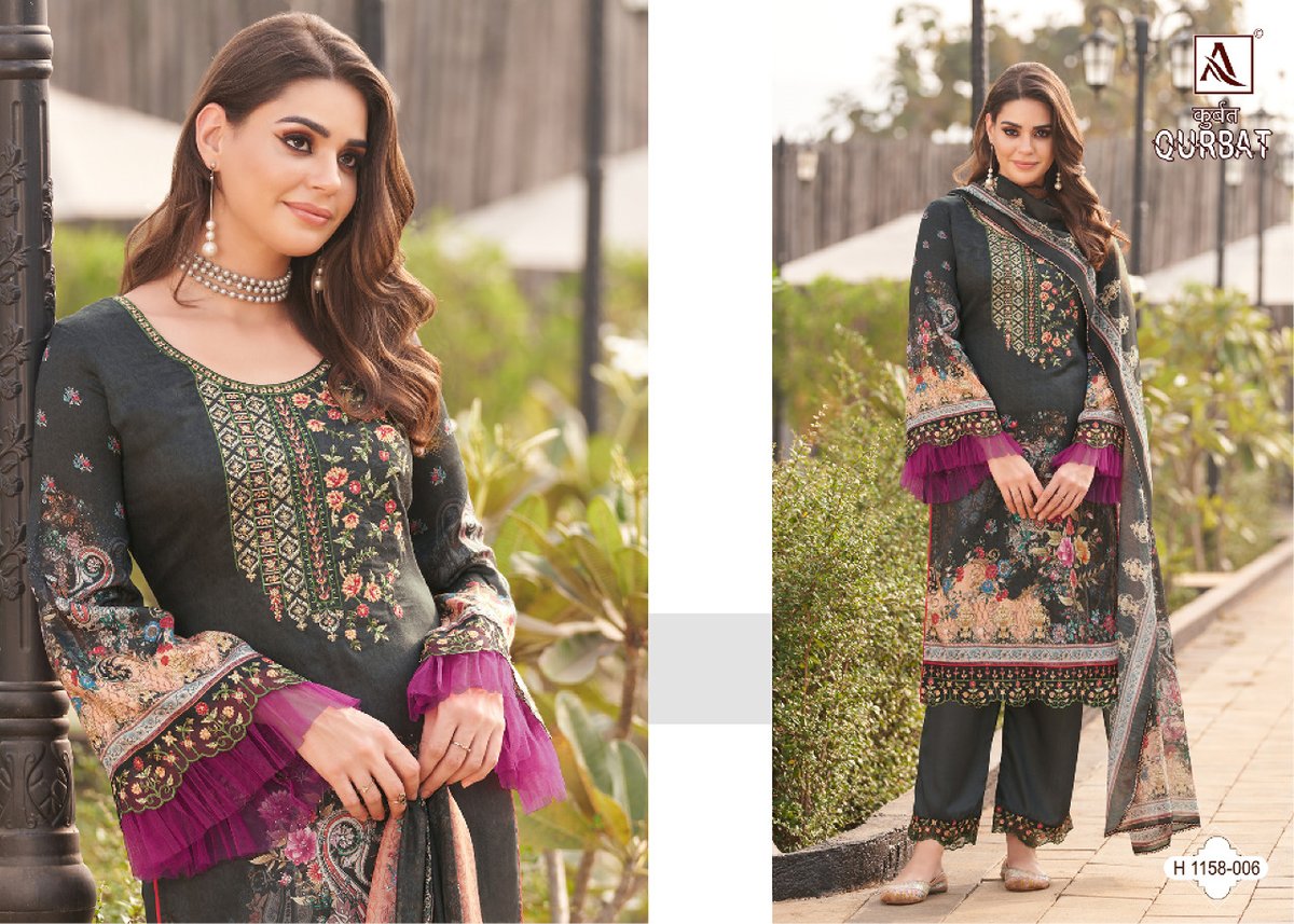 Alok Suit Qurbat Edition Vol-7 1158-001 to 1158-008 Series 6