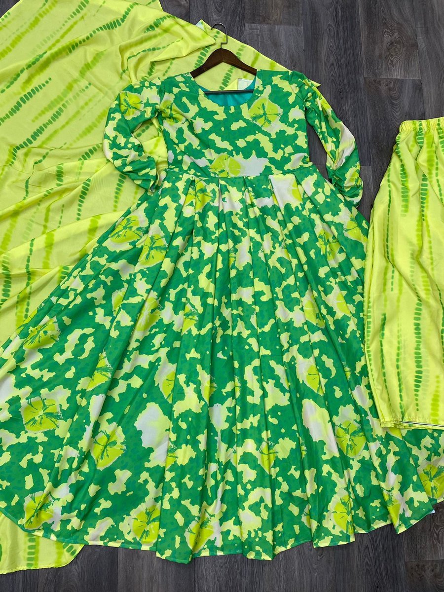 Bollywood Designer Crape Printed Gown LG-1422 Design 3