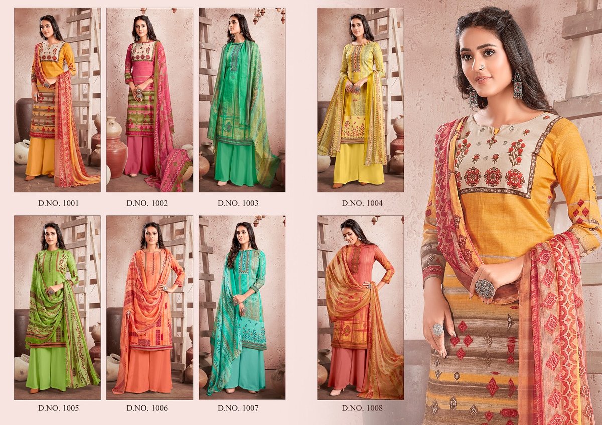 Anita Silk Kesariya Heena 1001-1008 Series 9