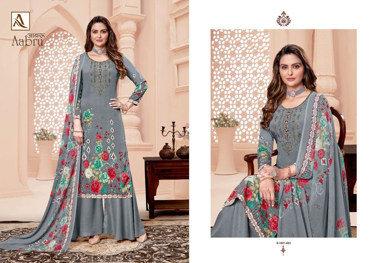 Alok Suits Aabru 1021-001 To 1021-008 Series 3