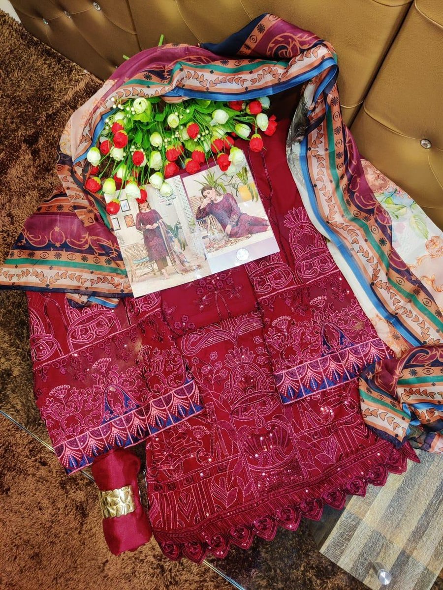 Affan Creation 106 Pink Salwar Kameez 4