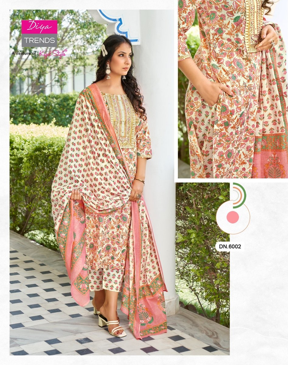 Diya Trends Odhani Vol-6 6001-6010 Series 2