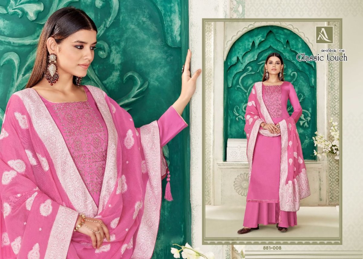 Alok Suit Classic Touch 881-001 to 881-008 Series 8