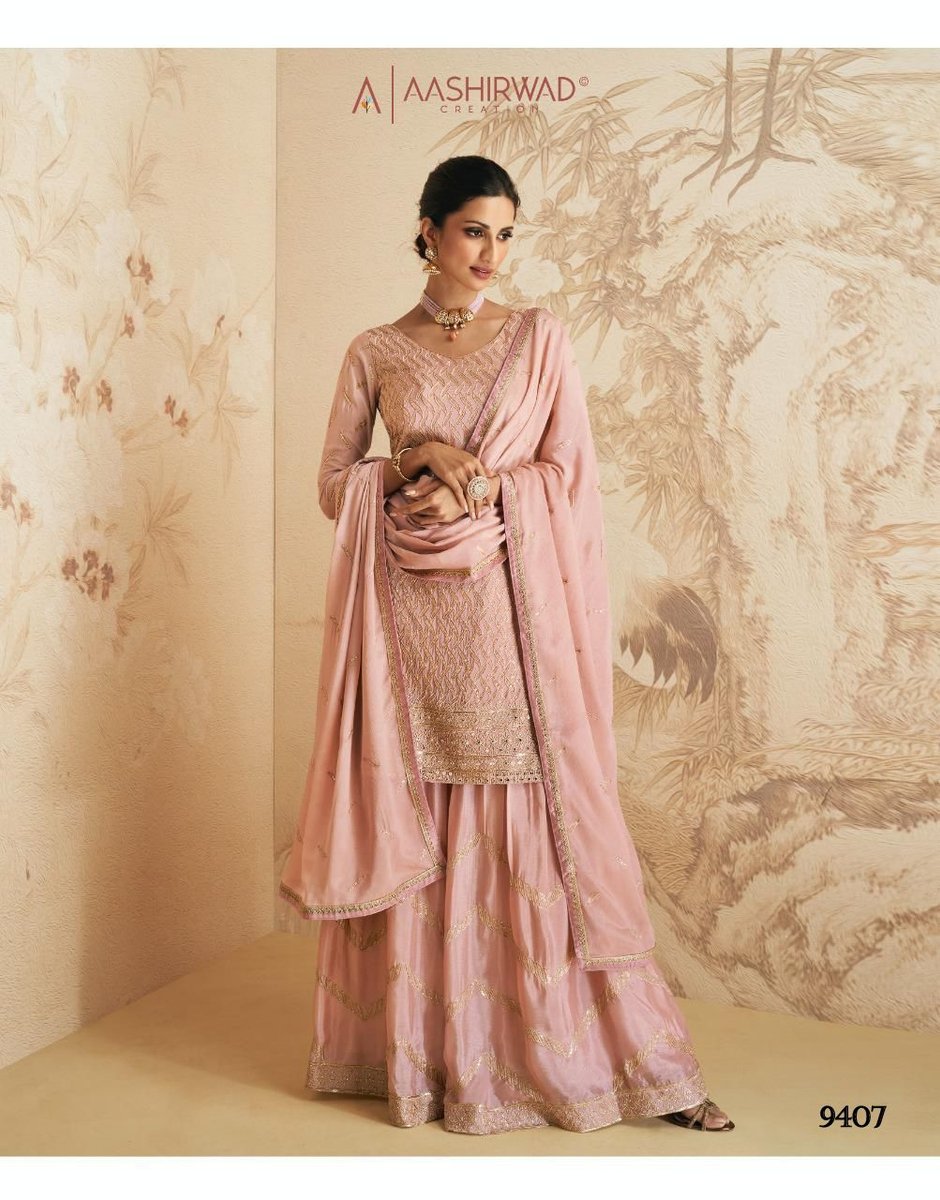 Aashirwad Creation Elan 9407-9411 Series 1