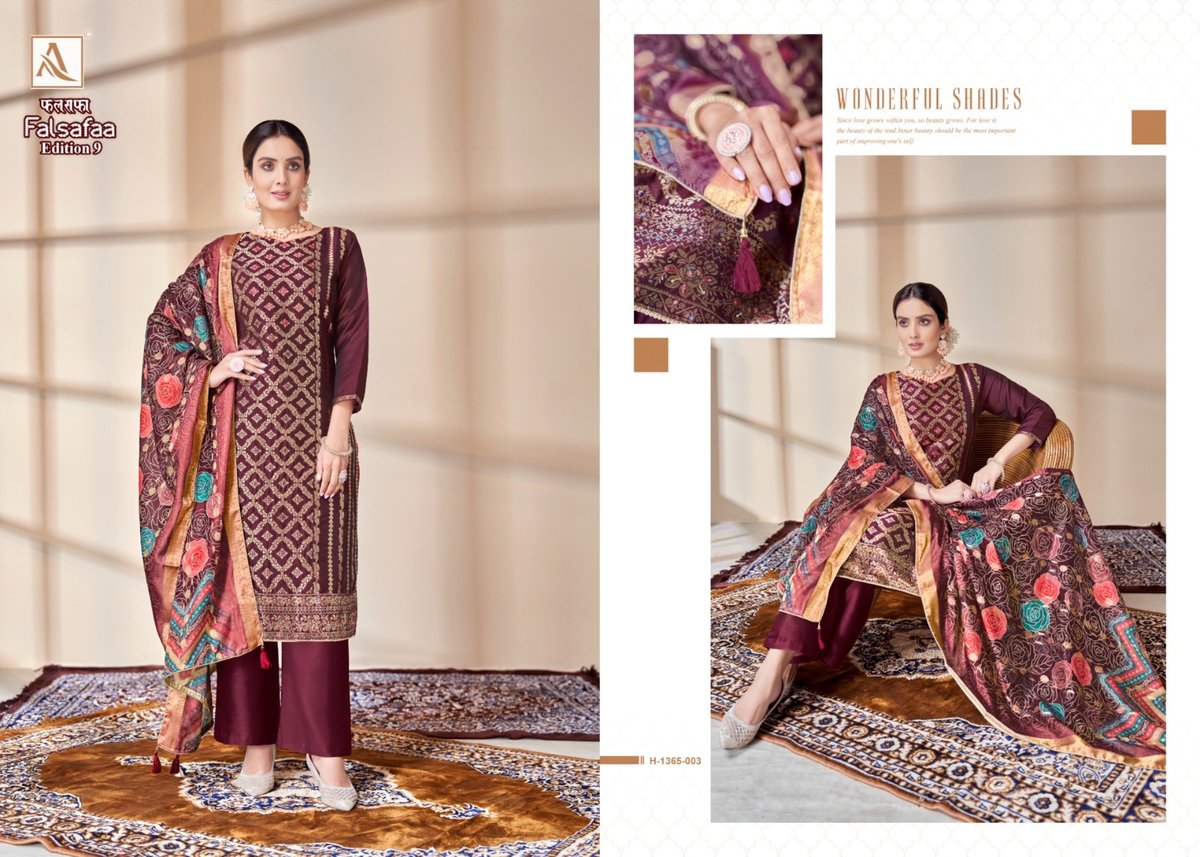 Alok Suit Falsafaa Edition Vol-9 1365-001 to 1365-006 Series 3