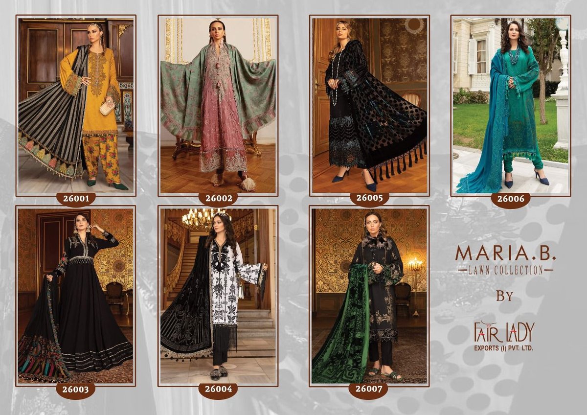 Fair Lady Maria.B.Lawn Collection 26001-26007 Series 8