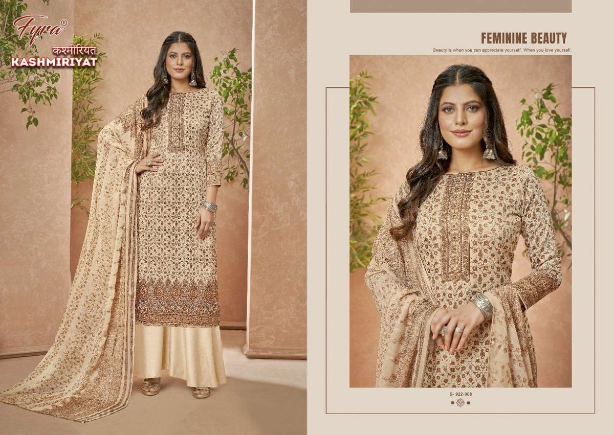 Alok Suit Fyra Kashmiriyat 922-001 to 922-010 Series 8