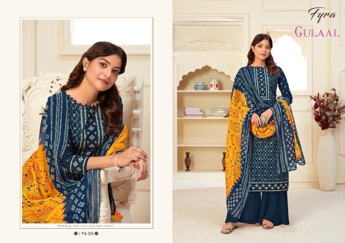 Alok Suits Fyra Gulaal 1716-001 to 1716-010 Series 1