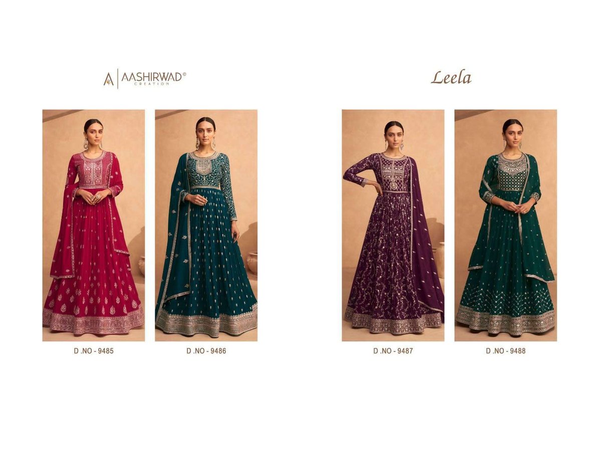Aashirwad Creation Leela 9485-9488 Series 5