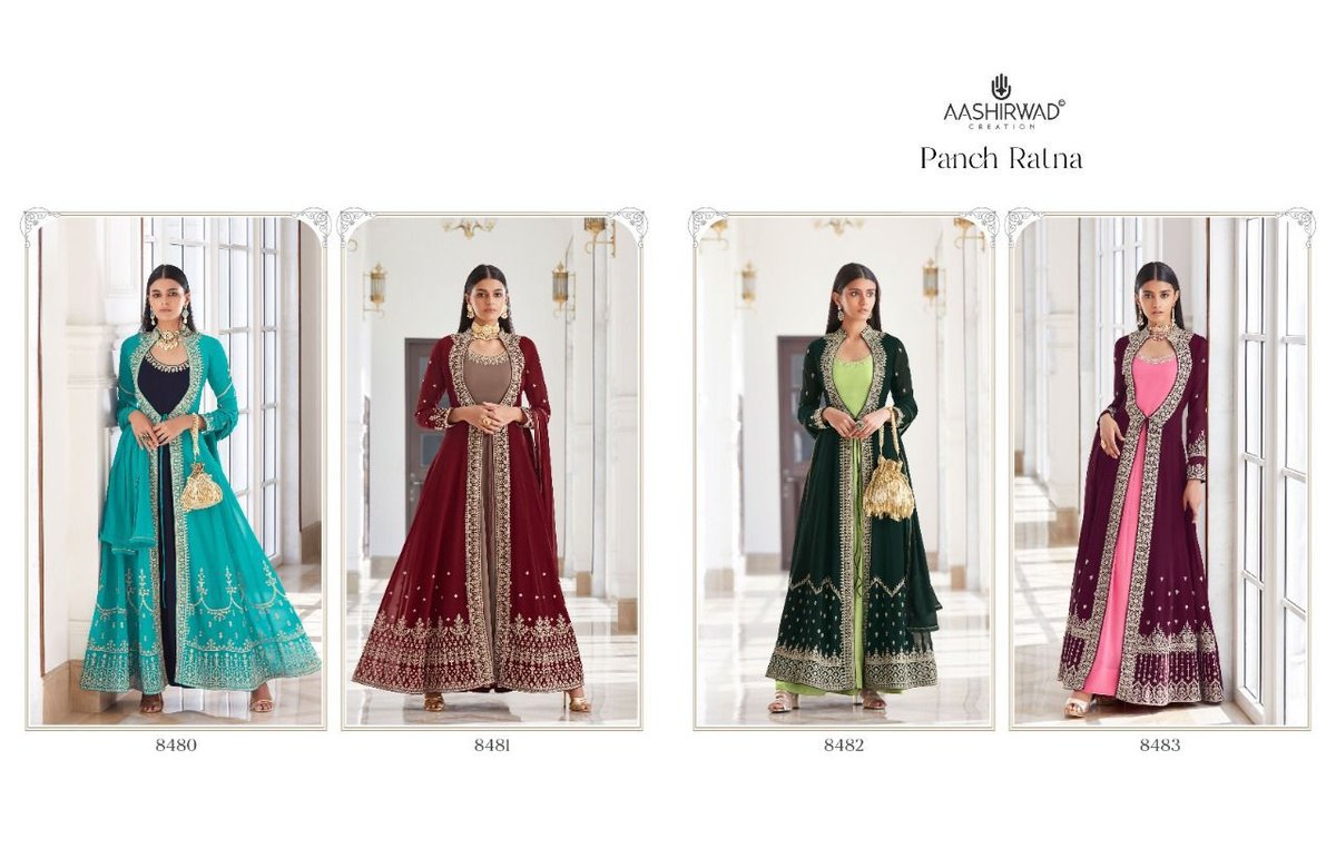 Aashirwad Creation Panch Ratna 8480-8483 Series 5