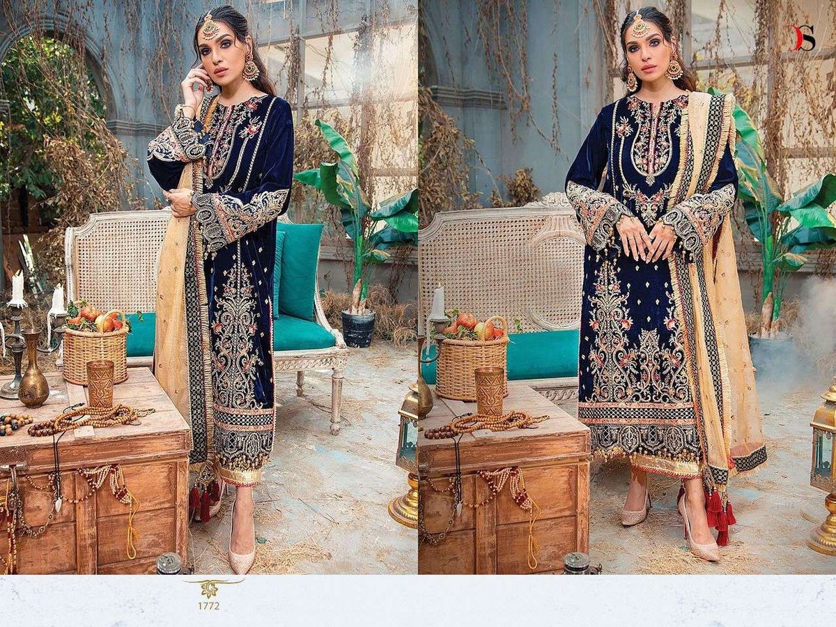 Deepsy Suits Anaya Velvet Vol-22 1771-1776 Series 2