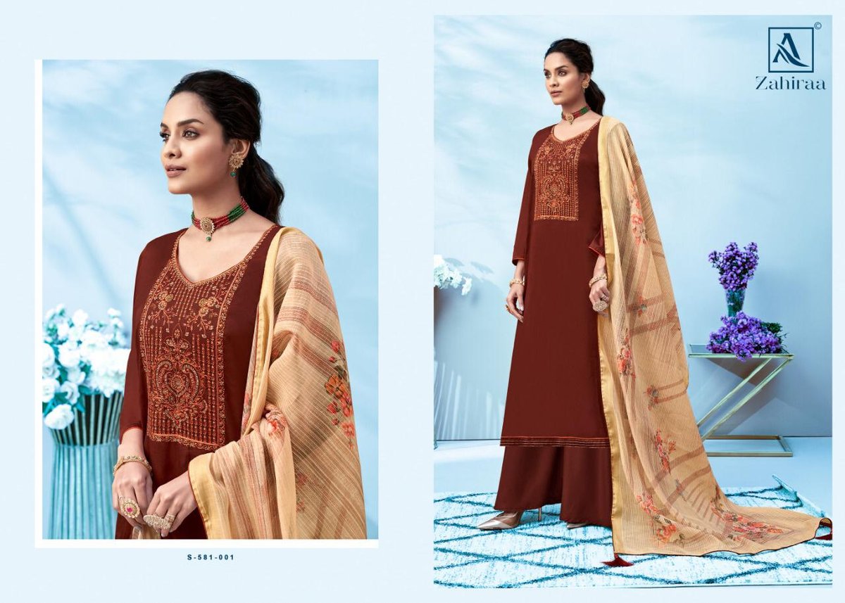Alok Suits Zahiraa 581-001 to 581-008 Series 1
