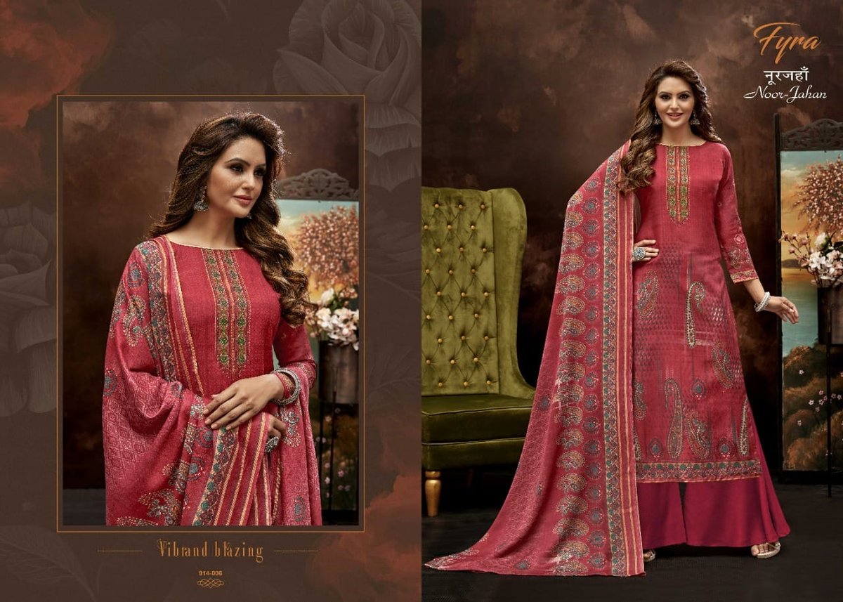 Alok Suits Fyra Noor Jahan 914-001 to 917-010 Series 6