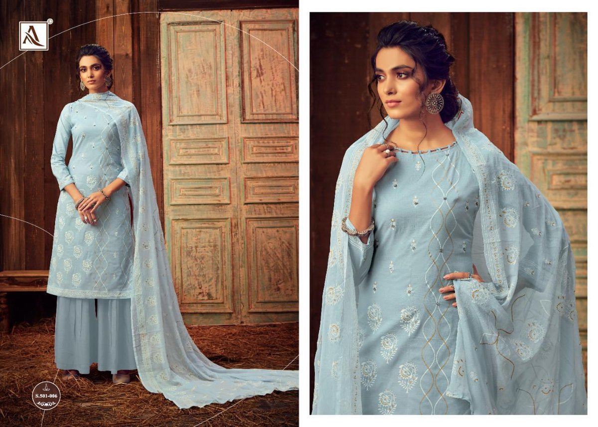 Alok Suits Bloom Gold 501-001-501-008 Series 6
