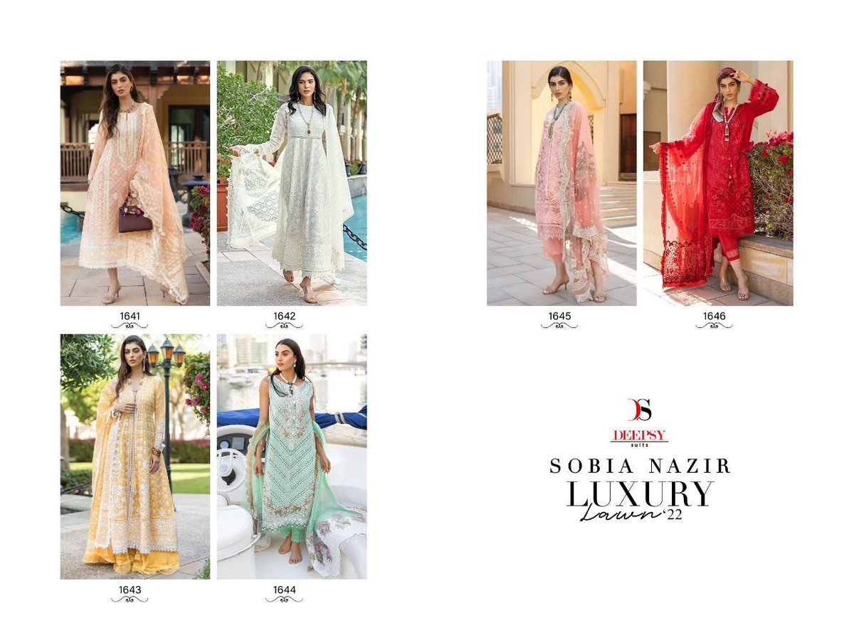 Deepsy Suits Sobia Nazir Luxury Lawn 22 1641-1646 Series 7