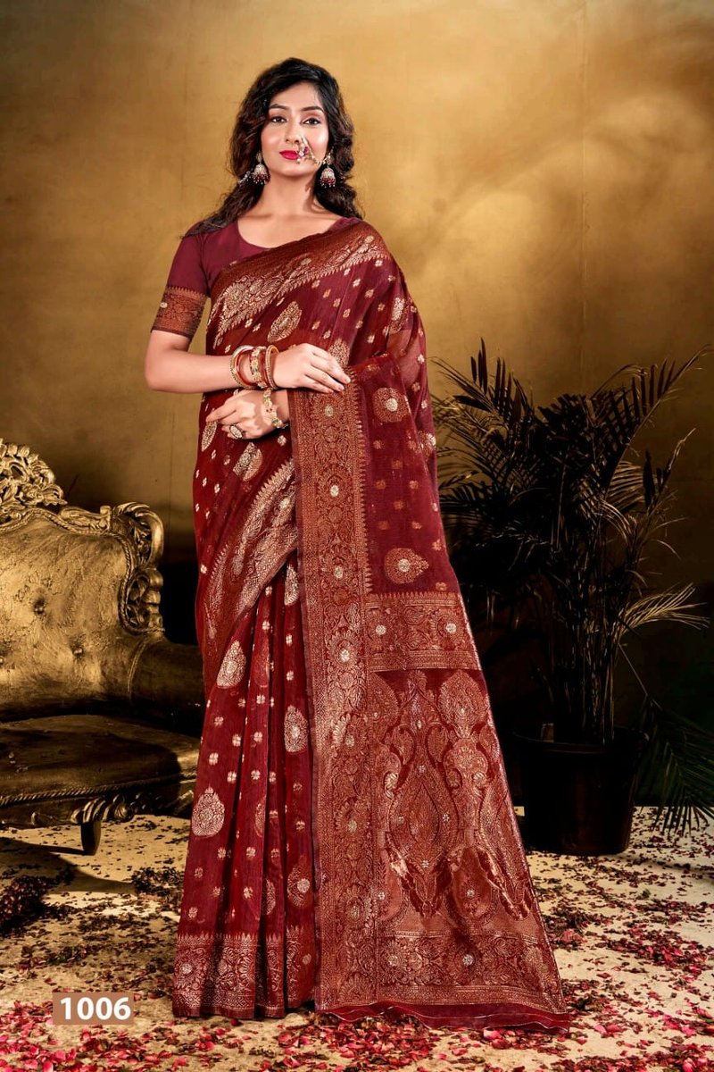 SAROJ SAREE GLAMOUR COTTON VOL-3 1001 TO 1006 6