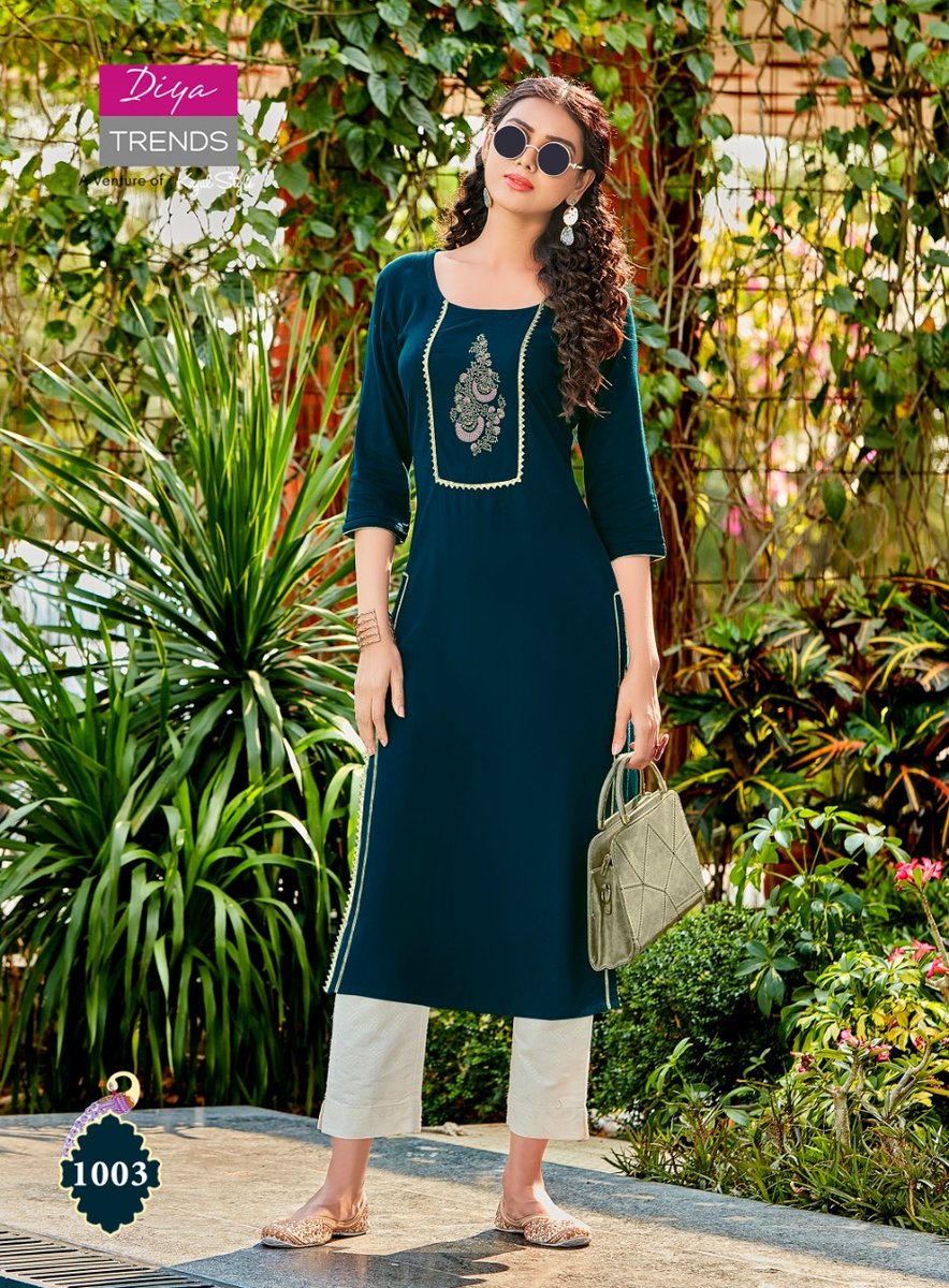 Diya Trendz Casual Diaries Vol-1 1001-1012 Series 3
