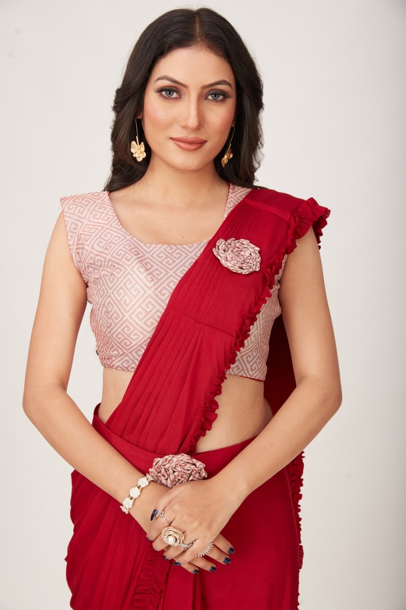 Aamoha Trendz Ready To Wear Designer Saree 101001 Colors 4