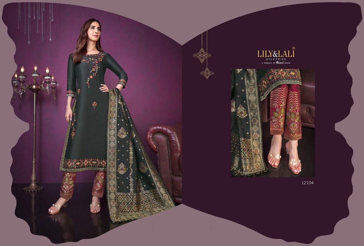 Lily & Lali Meenakari Vol-3 12101-12108 Series 4