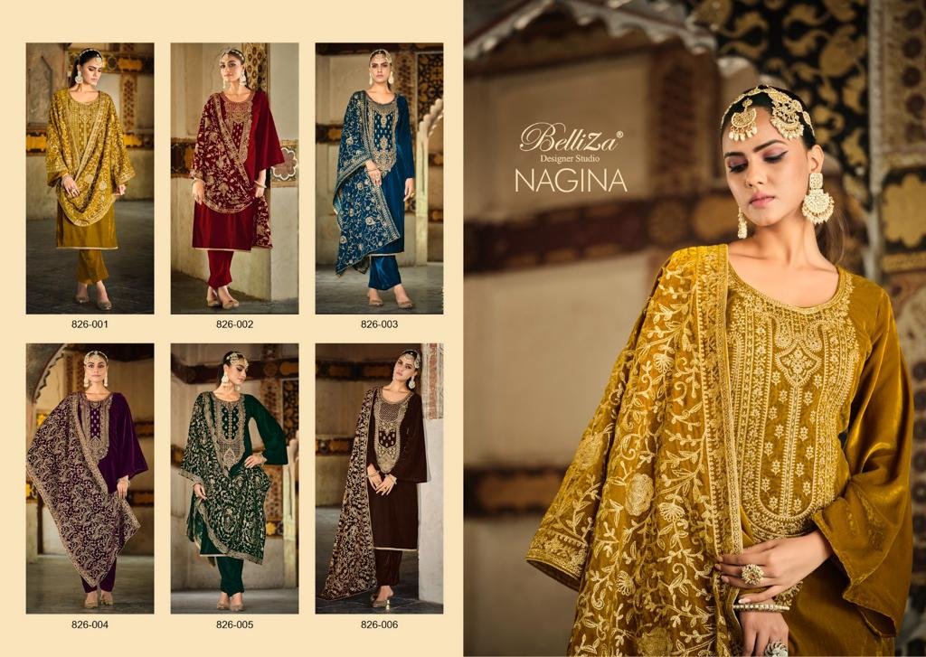 Belliza Designer Nagina 826-001 to 826-006 Series 7