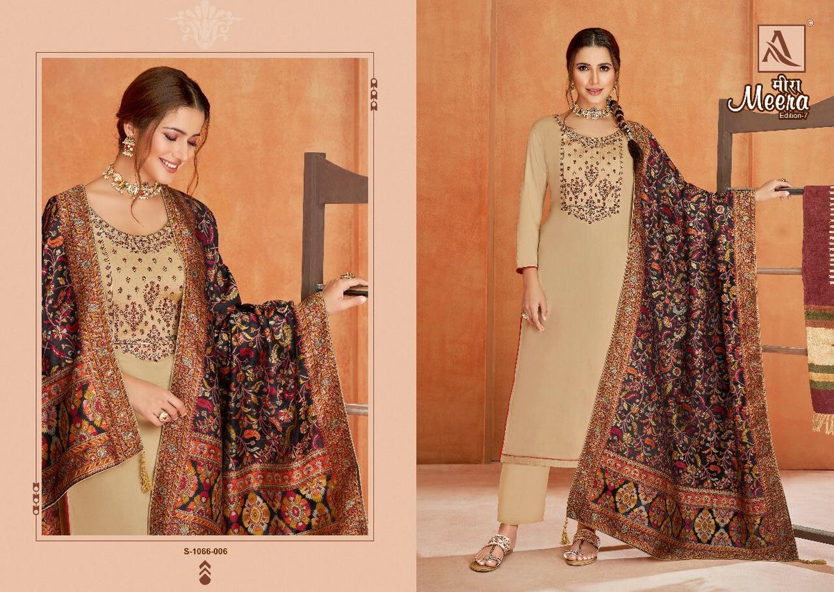 Alok Suit Meera Edition Vol-7 1066-001 To 1066-006 Series 6