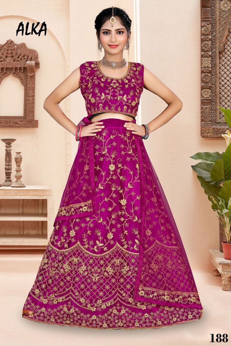 Alka Kidswear Lehenga Vol-20 187-190 Series 3