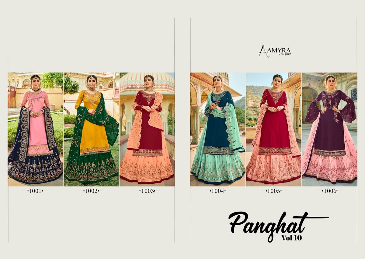 Aamyra Designer Panghat Vol-10 1001-1006 Series 7
