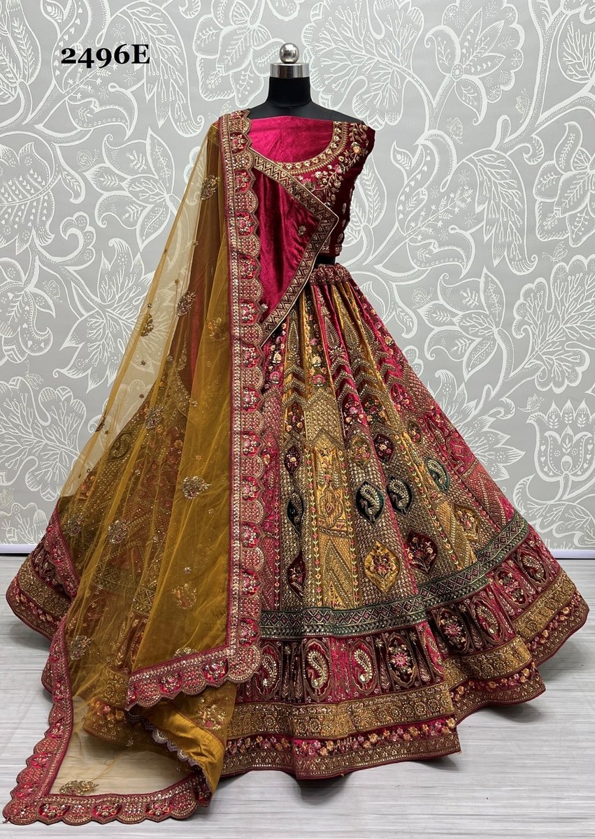 Anjani Art Bridal Lehenga 2496 Colors 9