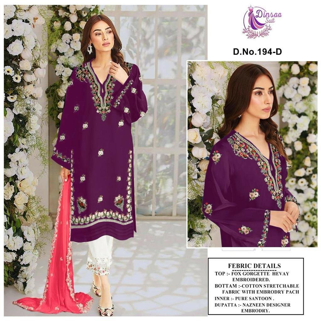 Dinsaa Suit Ready Made Collection 194 Colors 4