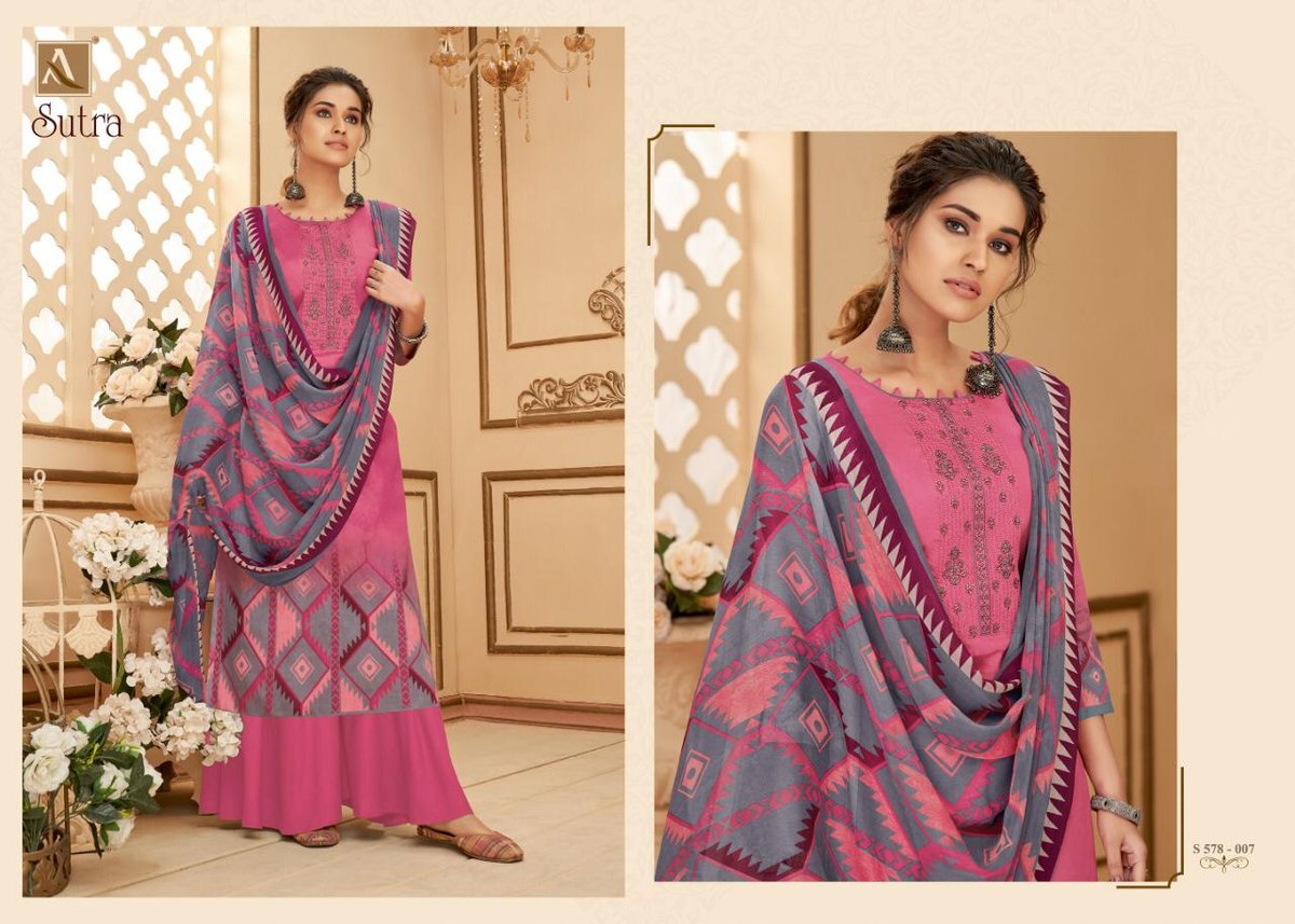 Alok Suits Sutra 578-001 to 578-010 Series 7