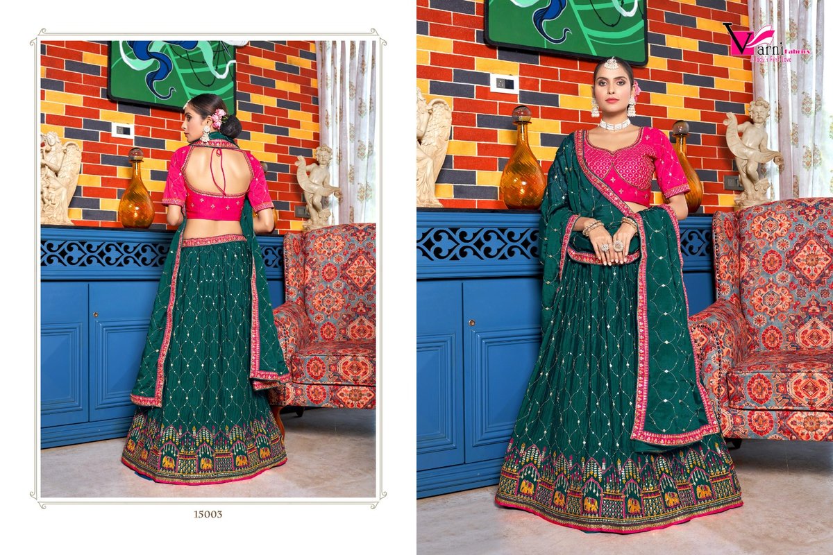 Varni Fabric Zeeya-Sanskriti 15001-15004 Series 3