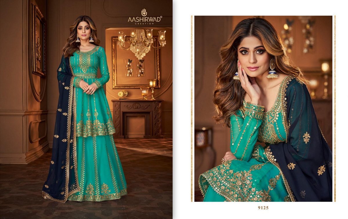 Aashirwad Creation Niharika 9121-9125 Series 5