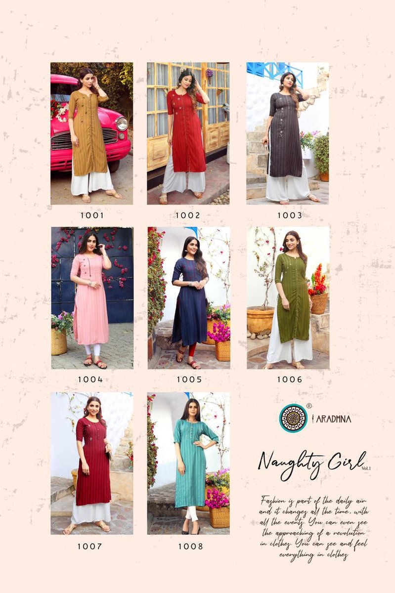Aradhna Fashion Naughty Girl Vol-1 1001-1008 Series 9