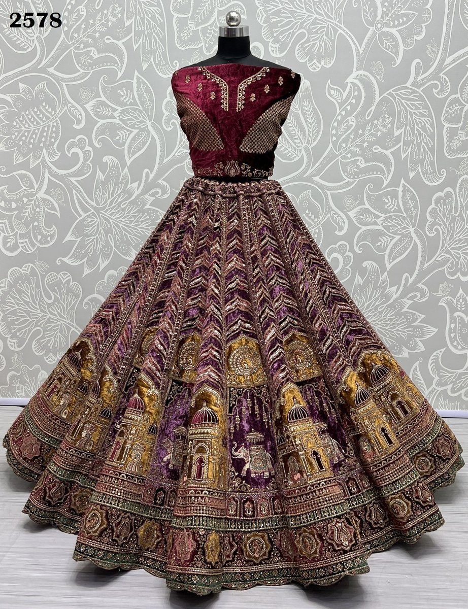 Anjani Art Heavy Bridal Lehenga 2578 Design 6