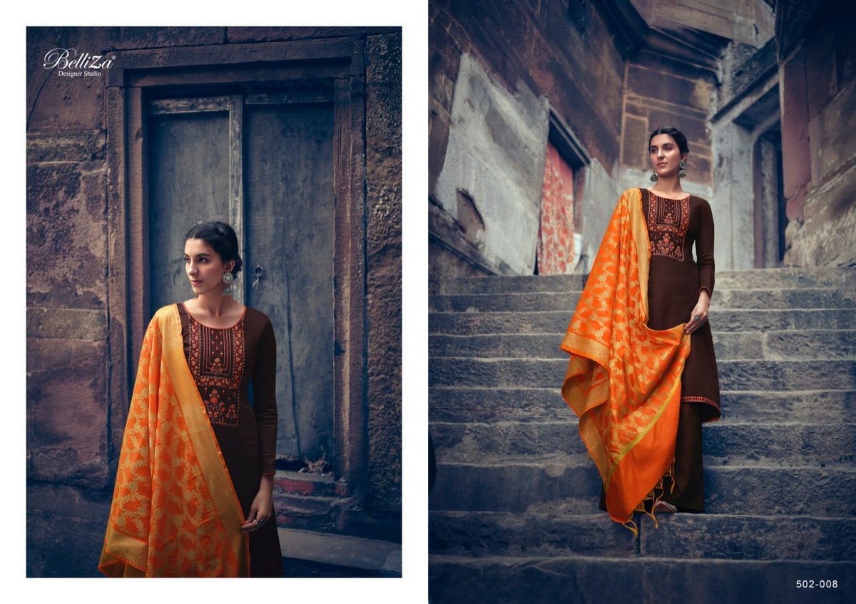 Belliza Designer Banaras 502-001-502-008 Series. 8
