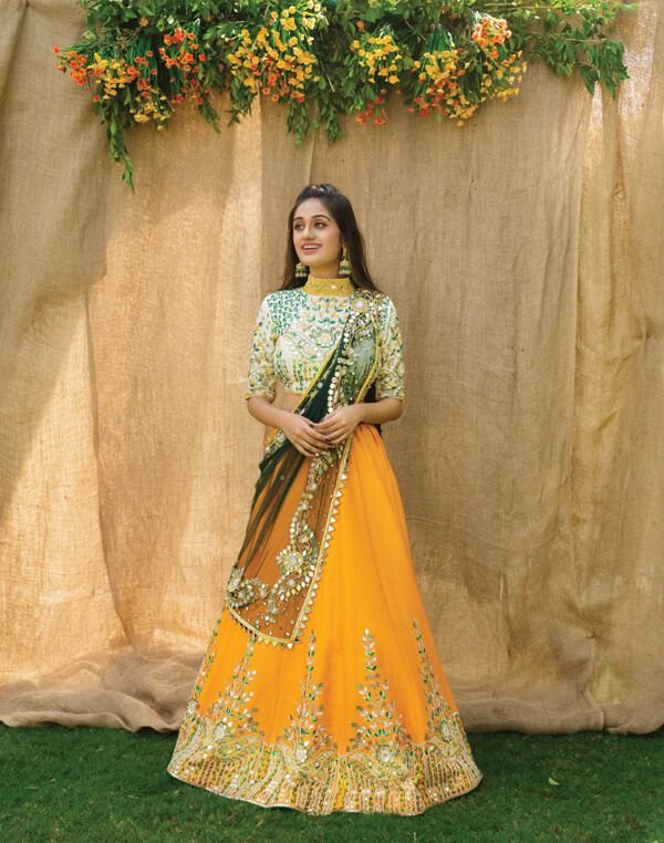 Bollywood Real Mirror Work Designer Lehenega LG-398 Design 1
