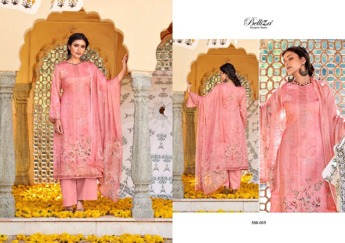 Belliza Designer Harnaaz 586-001 to 586-006 Series 5