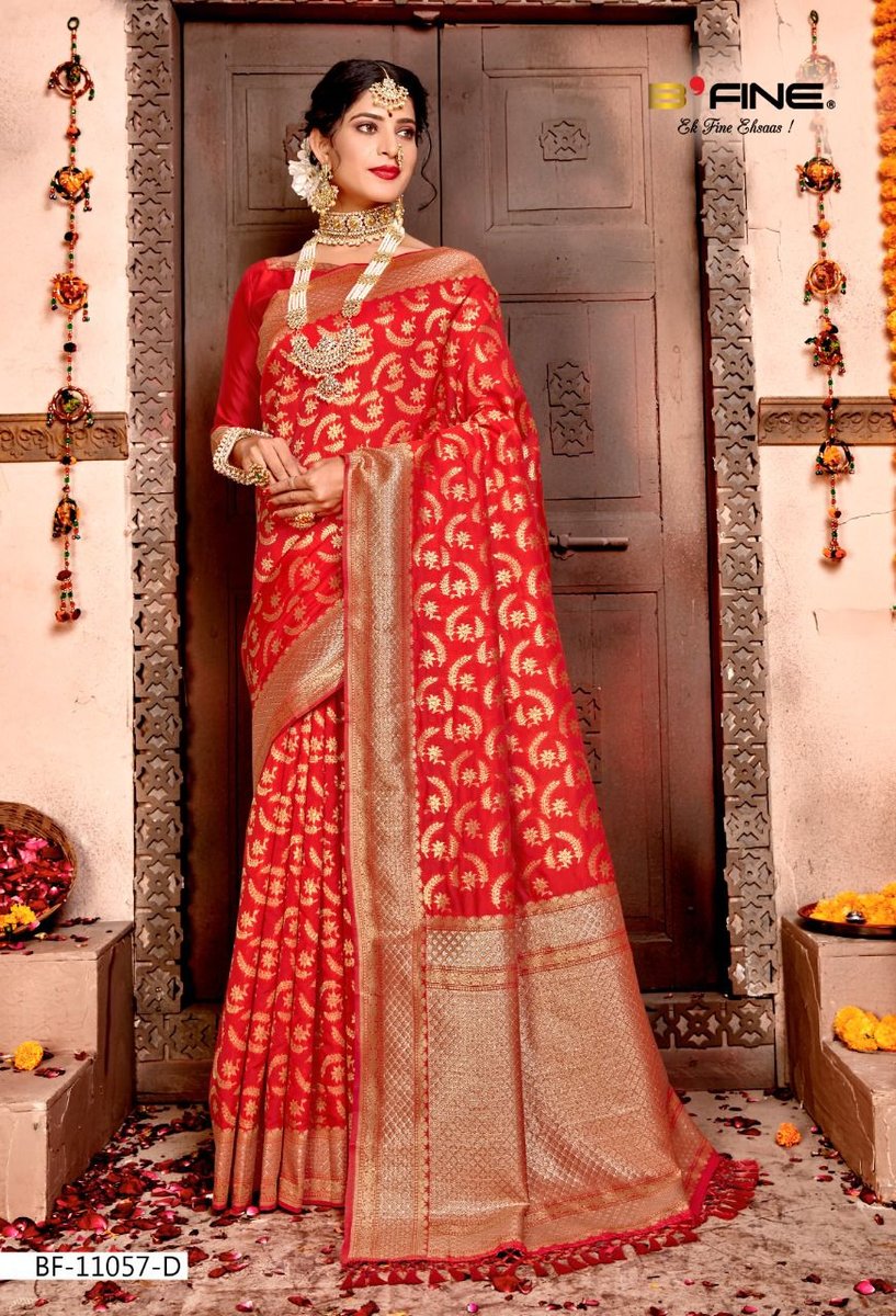 B Fine Saree Madhubala 11507-A to 11507-D Series 4