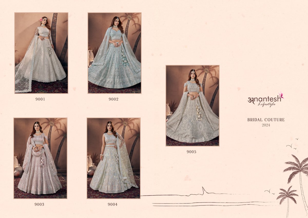 ANANTESH LIFESTYLE BRIDAL COUTURE 2024 SERIES 9001 TO 9005 6