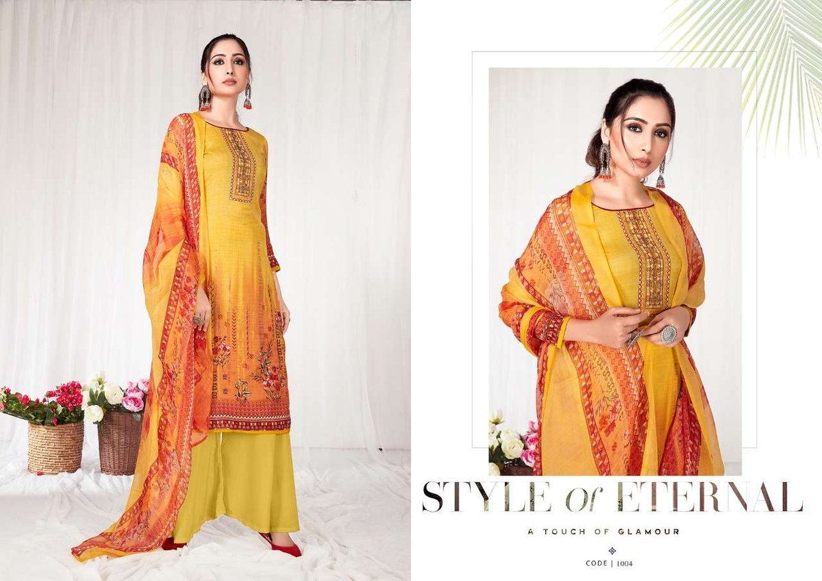 Anita Silk Kesariya Zaara 1001-1008 Series 4