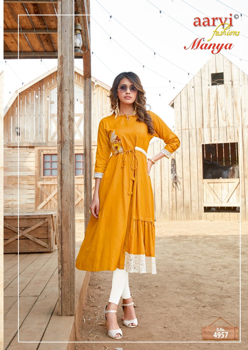 Aarvi Fashion Manya Vol-24 4951-4958 Series 7