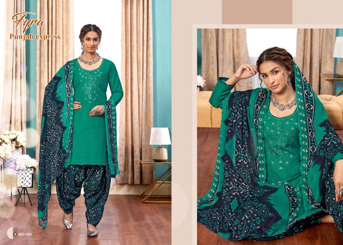 Alok Suits Fyra Punjab Express 902-001 to 902-010 Series 8