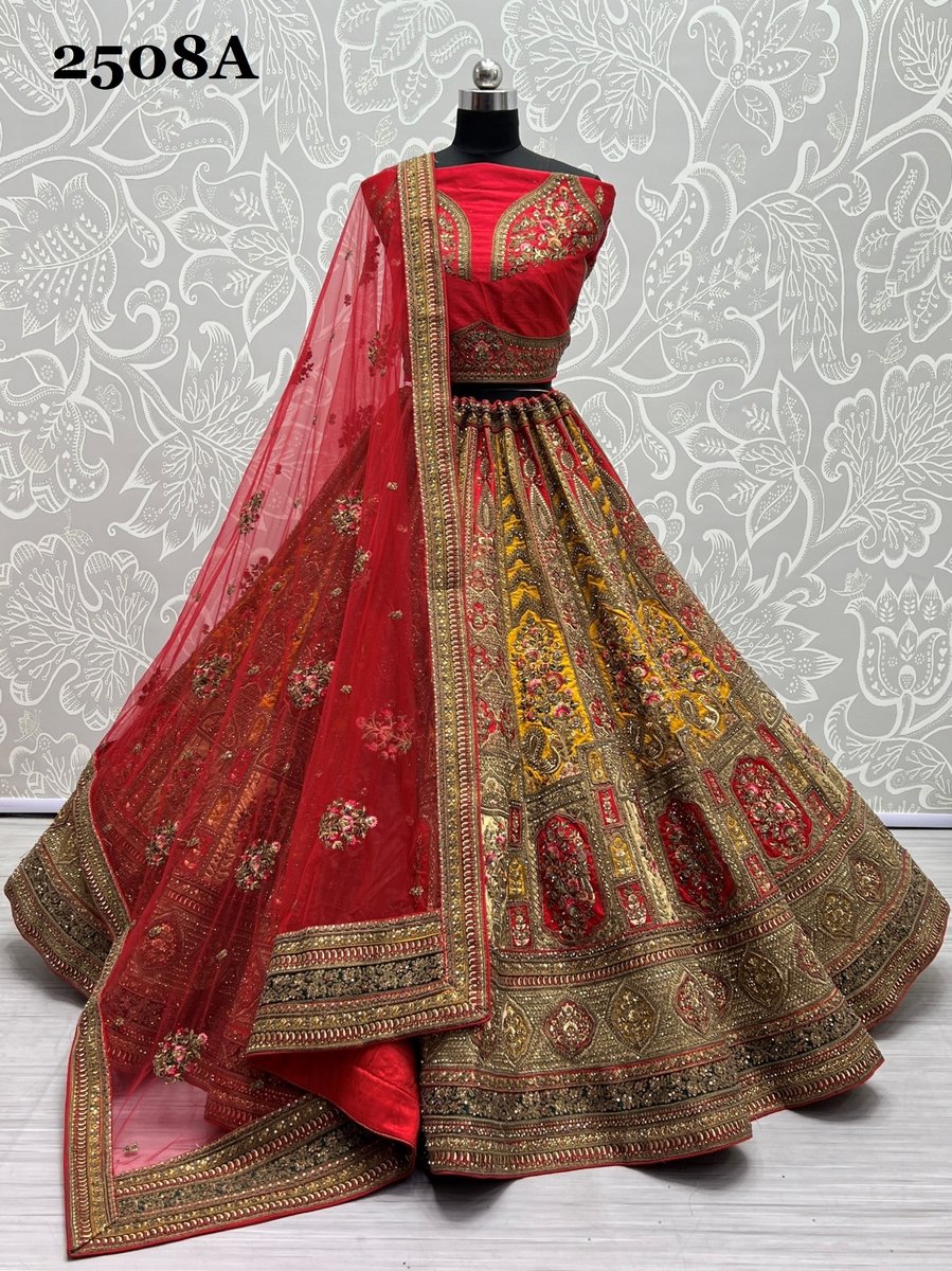 Anjani Art Bridal Lehenga 2508 Colors 1