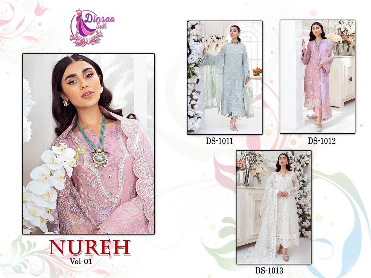 Dinsaa Suit Nureh Vol-1 DS-1011 to DS-1013 Series 7