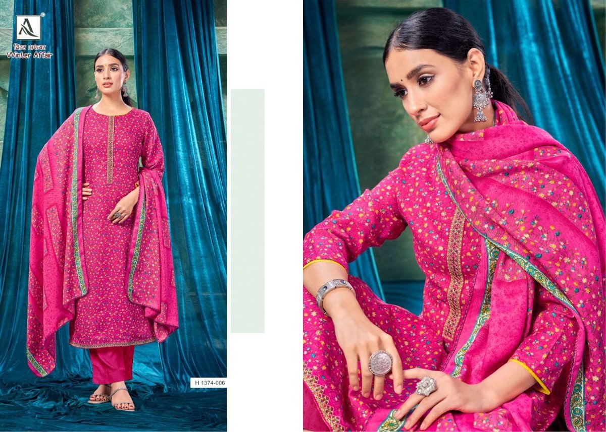 Alok Suit Winter Affair 1374-001 to 1374-008 Series 6