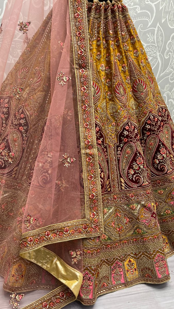 Anjani Art Bridal Lehenga 2514 Colors 4